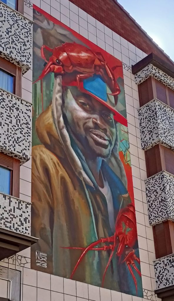 Homenaje al marinero senegalés. Mutriku.